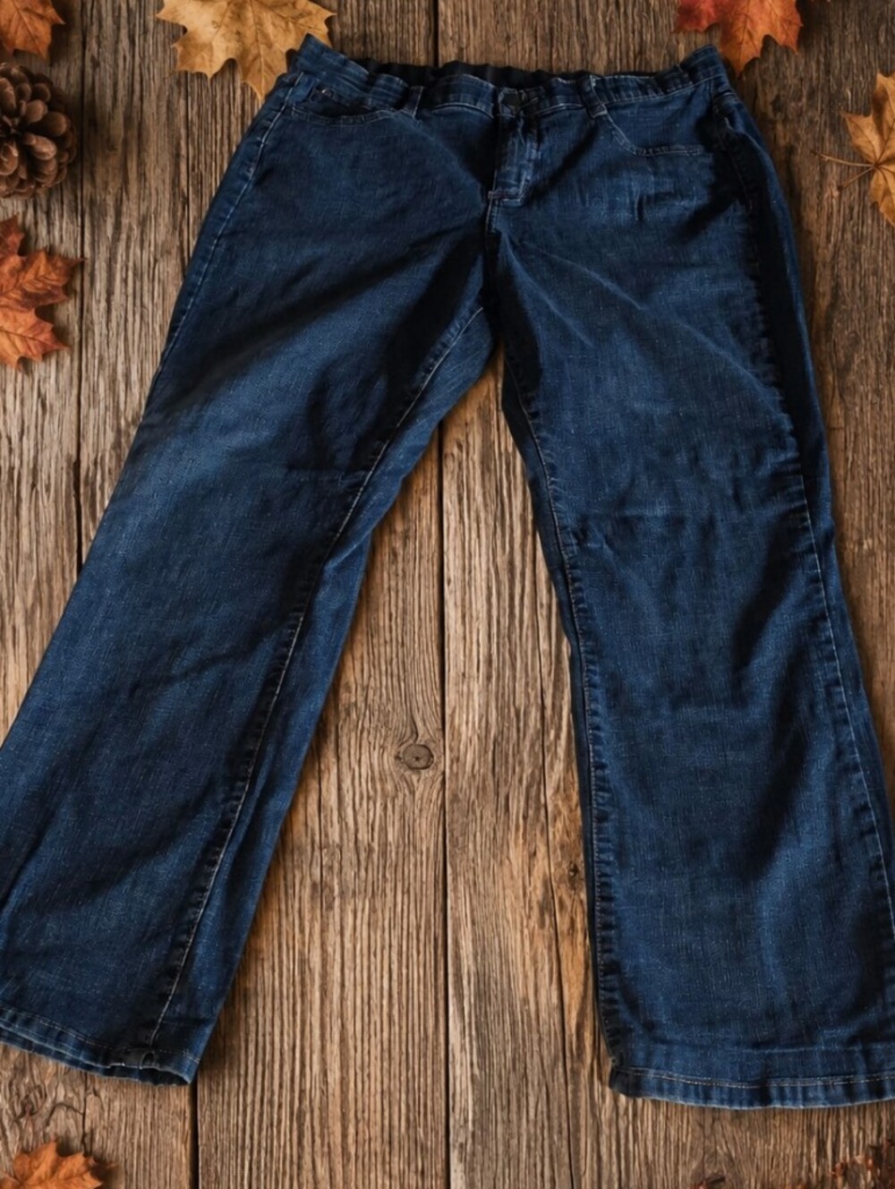 Lee Men's Bootcut Jeans in Dark Blue Denim